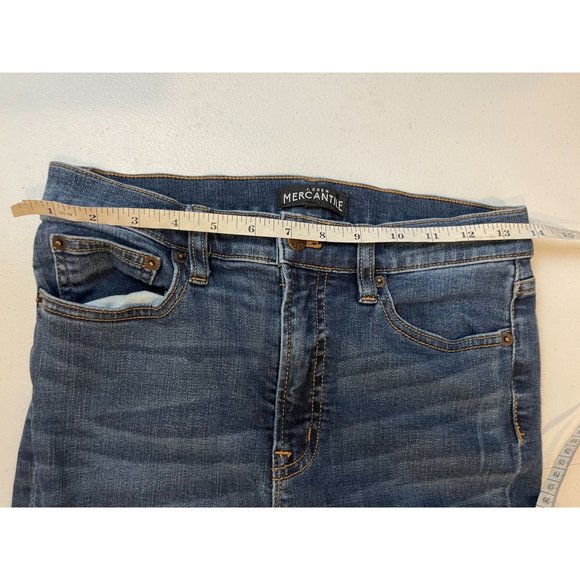 J. Crew Womens Jeans Mercantile Skinny Leg Mid Rise Medium Wash Blue Size W28 - Picture 3 of 9